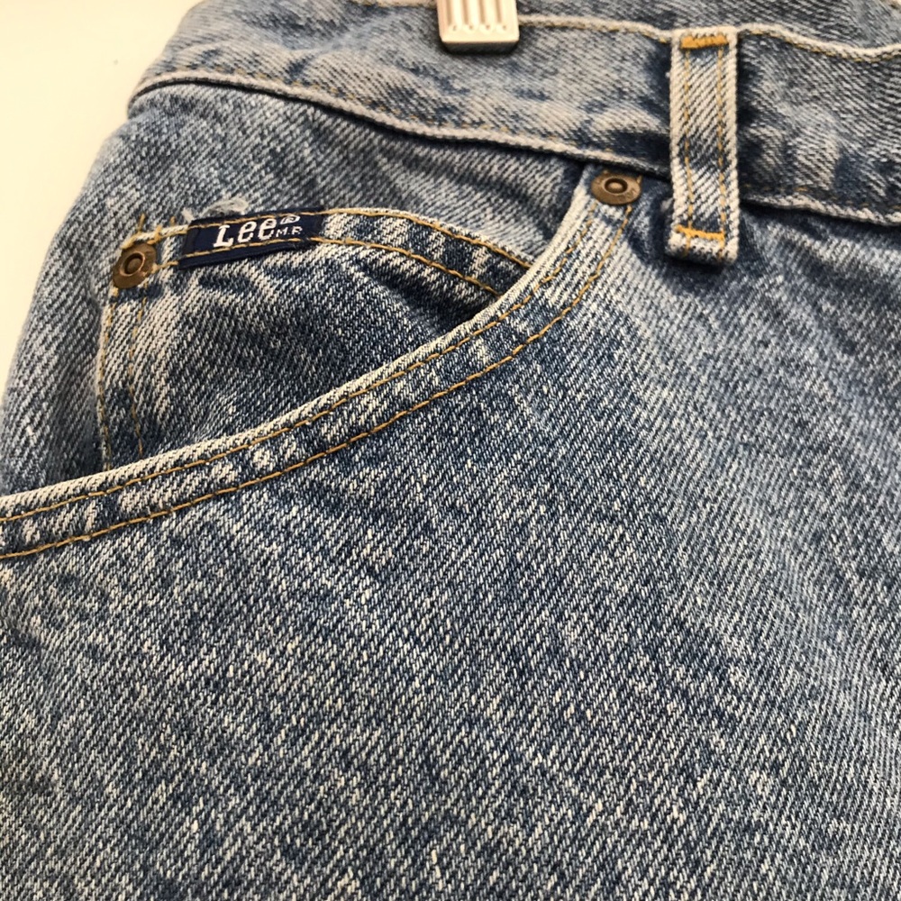 Vintage Lee mom/dad jeans stains on front as shown  vintage size 18w/P - Picture 6 of 10